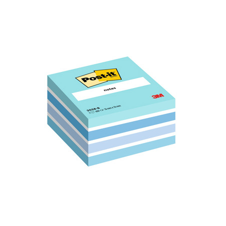 BLOC. CUBO 450foglietti Post-it® 76x76mm 2028-B PASTELLO BLU