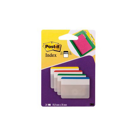 BLISTER 24 Post-it® INDEX STRONG 686F-1 50,8X38MM X ARCHIVIO