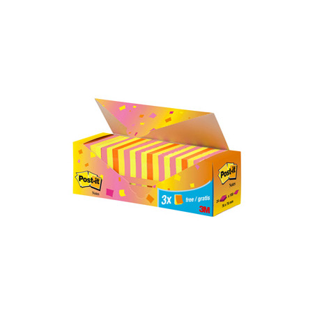 VALUE PACK 21+3 BLOC. 100fg Post-it® colori assortiti 76x76mm 72GR 654-NP24