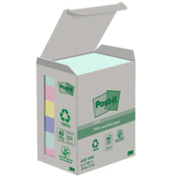 Cf. 6pz BLOC. 100fg. Post-it® Notes Green 38x51mm 653-1GB NATURAL