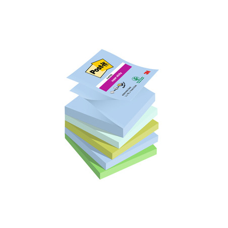 Cf. 5pz BLOC. 90foglietti Post-it® Super Sticky Z-Notes 76x76mm R330-5SS-OAS