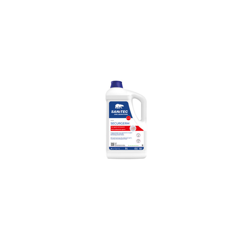 Sapone liquido 5kg con antibatterico Securgerm Sanitec