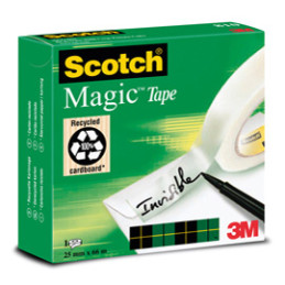 NASTRO ADESIV. Scotch® Magic™ 810-2566 25mmX66mt INVISIBILE PERMANENTE