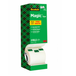 Value Pack 7+1 Nastri adesivi Scotch® Magic™ 810 19mmx33mt