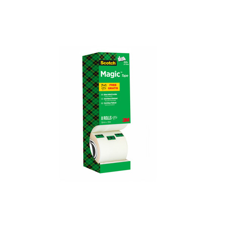 Value Pack 7+1 Nastri adesivi Scotch® Magic™ 810 19mmx33mt