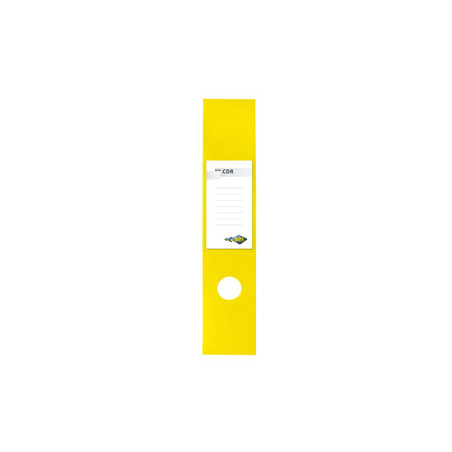 Busta 10 copridorso CDR PVC adesivi giallo 7x34,5cm SEI ROTA