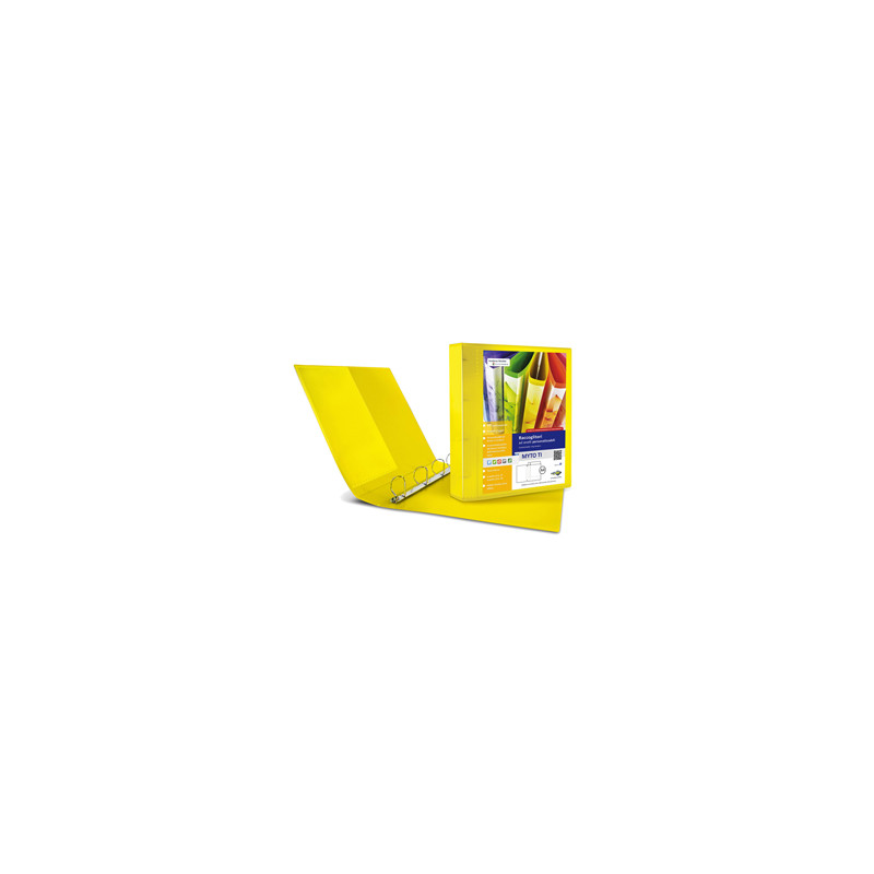 Raccoglitore MYTO TI 17 A4 4D 22x30cm giallo personalizzabile SEI ROTA