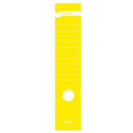 Busta 10 copridorso CDR-C carta adesiv. giallo 7x34,5cm SEI ROTA