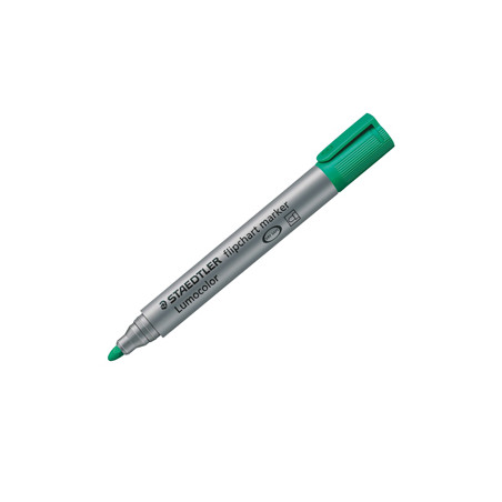 Marcatore Lumocolor Flipchart 356 punta tonda verde Staedtler