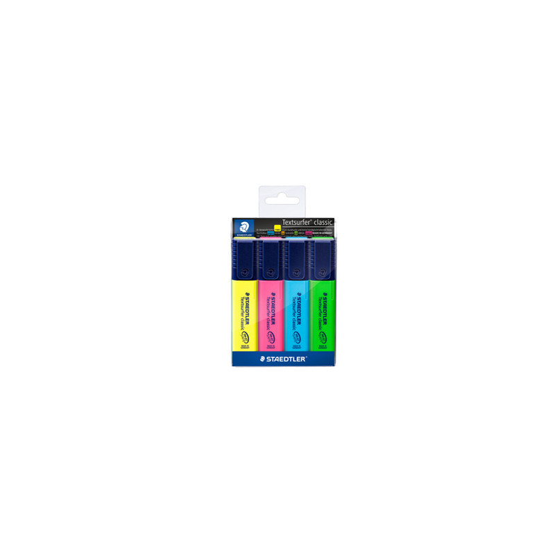 BUSTA 4 EVIDENZIATORI TEXTSURFER CLASSIC 364 STAEDTLER