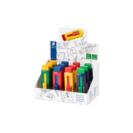 Gomma a scorrimento Staedtler® eraser involucro colori vivaci assortiti