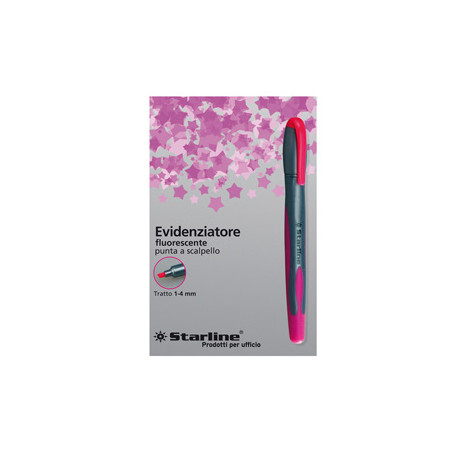 EVIDENZIATORE STARLINE FUCSIA P.SCALPELLO 1-4MM