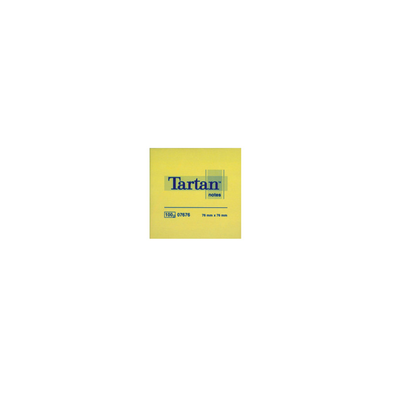 BLOC. TARTAN™ 7676 GIALLO 76X76MM 100FG 63GR