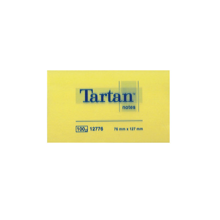 BLOC. TARTAN (TM) 12776 GIALLO 76X127MM 100FG 63GR