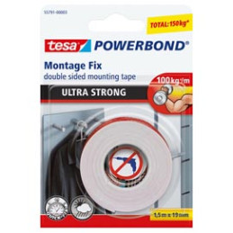 NASTRO BIADESIVO 19mmx1,5mt POWERBOND ULTRA STRONG