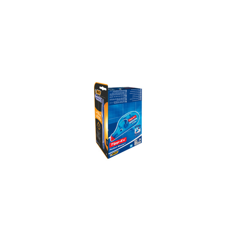 Promo box 10 correttore a nastro Pocket Mouse Tipp-Ex +1 Gelocity quickDry