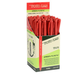 50 penna rosso   1 Green punta media 1.0mm