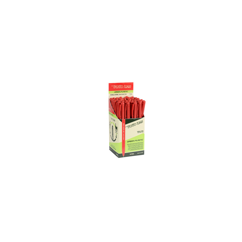 50 penna rosso   1 Green punta media 1.0mm