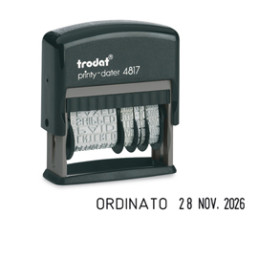 Timbro Printy Eco 4817 DATARIO+ POLINOMIO 3,8mm autoinchiostrante