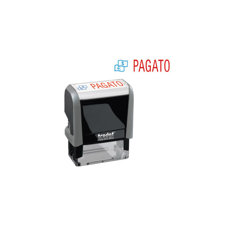 Timbro Printy Office Eco 47x18mm "PAGATO"