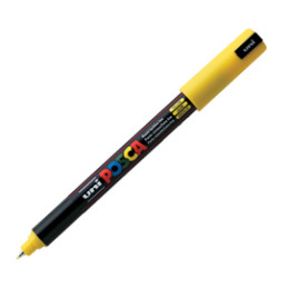 Marcatore UNI-POSCA Pen PC1M p.extra fine 0,7mm giallo