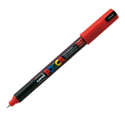 Marcatore UNI-POSCA Pen PC1M p.extra fine 0,7mm rosso