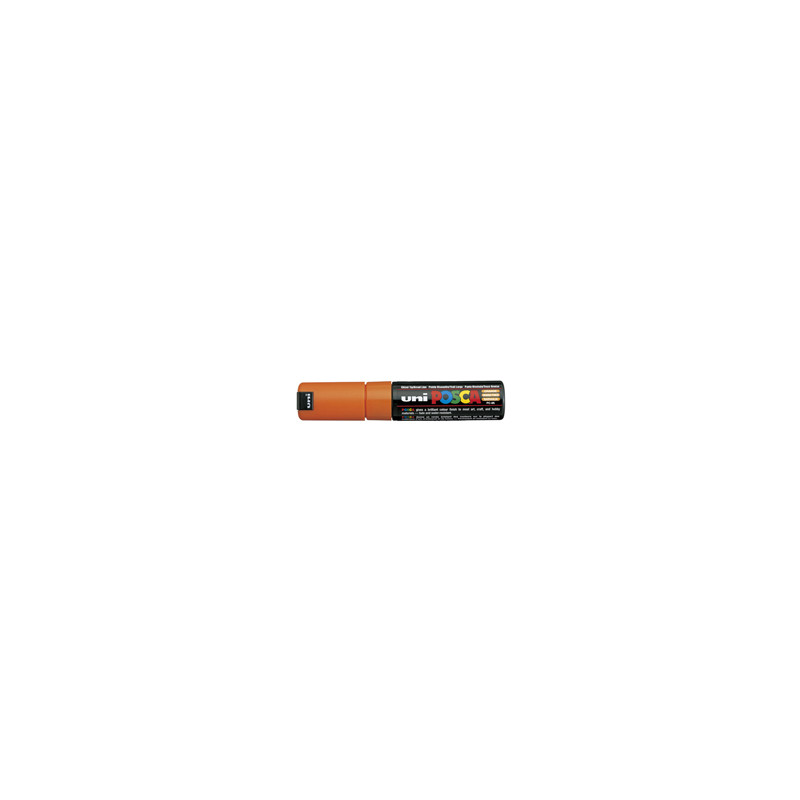 Marcatore UNI-POSCA PC8K p.scalpello 8mm arancio