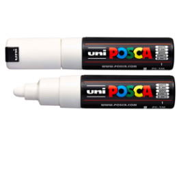 Marcatore UNI-POSCA PC7M p.large 4,5-5,5mm bianco
