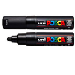 Marcatore UNI-POSCA PC7M p.large 4,5-5,5mm nero