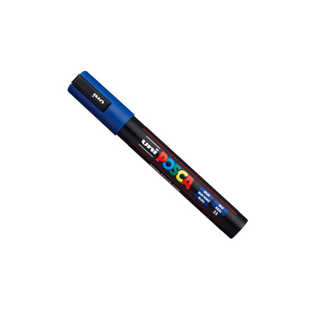 Marcatore UNI-POSCA PC5M p.media 1,8-2,5mm blu