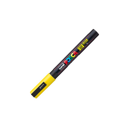 Marcatore UNI-POSCA PC3M p.fine 0,9-1,3mm giallo