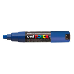 Marcatore UNI-POSCA PC8K p.scalpello 8mm blu