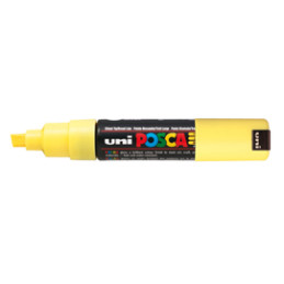 Marcatore UNI-POSCA PC8K p.scalpello 8mm giallo