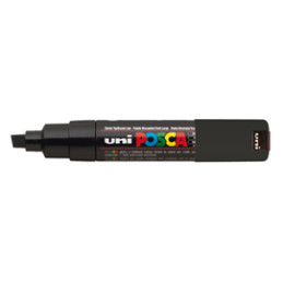 Marcatore UNI-POSCA PC8K p.scalpello 8mm nero