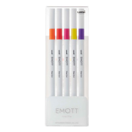 Astuccio 5 fineliner EMOTT   0.4mm colori ass. Passion