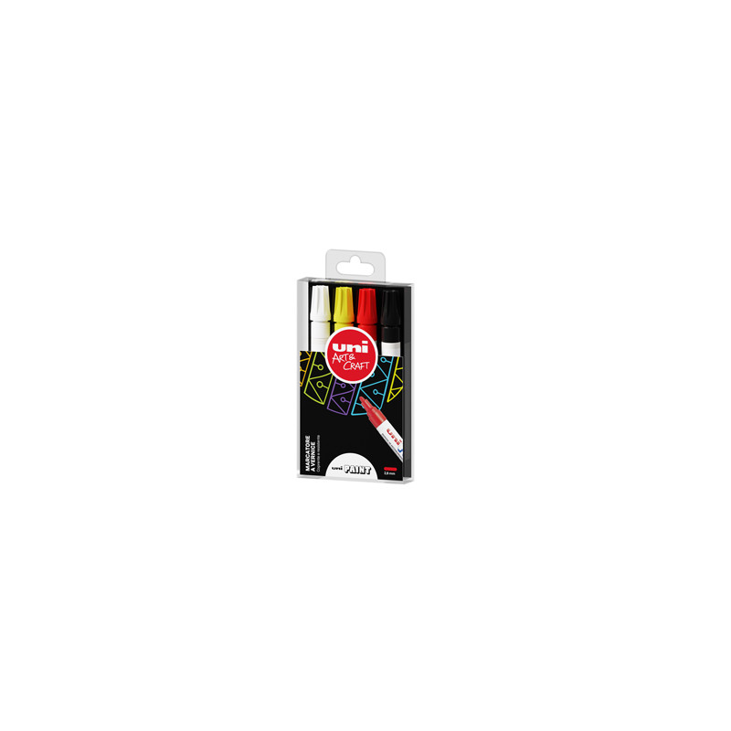 Astuccio marcatore UNI PAINT PX20 punta conica 2,8mm colori ass.