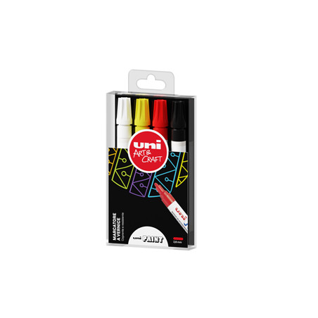 Astuccio marcatore UNI PAINT PX20 punta conica 2,8mm colori ass.