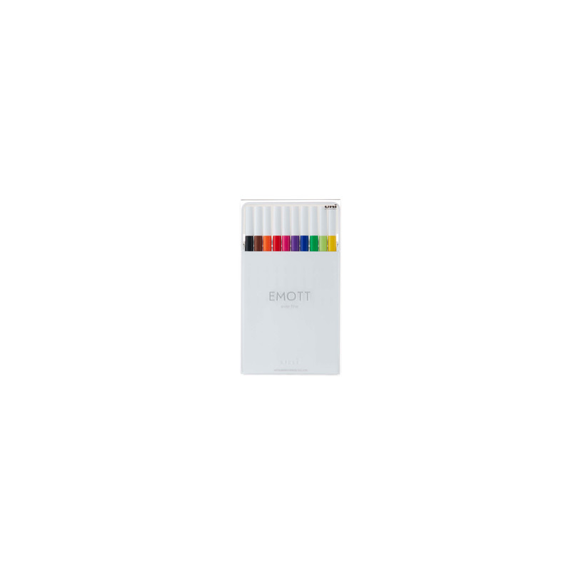 Astuccio 10 fineliner EMOTT   0.4mm colori ass. Standard