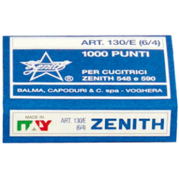 1000 PUNTI ZENITH 130/E S100 (6/4) IN ACCIAIO NATURALE