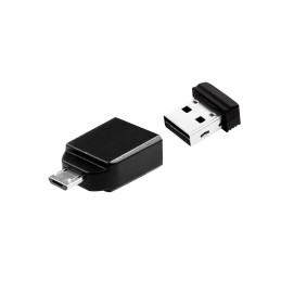 MEMORIA USB2.0 32GB STORE 'N' STAY NANO + OTG MICRO USB ADAPTER