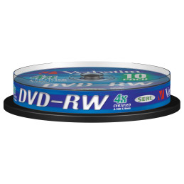 10 DVD-RW SPINDLE 4X 4.7GB 120MIN. SERIGRAFATO