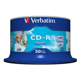 50 CD-R BULK DATALIFEPLUS SPIND. 1X-52X 700MB STAMP.WIDE INKJET PHOTO