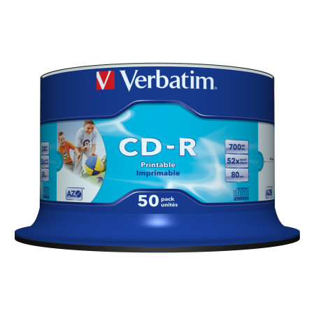 50 CD-R BULK DATALIFEPLUS SPIND. 1X-52X 700MB STAMP.WIDE INKJET PHOTO