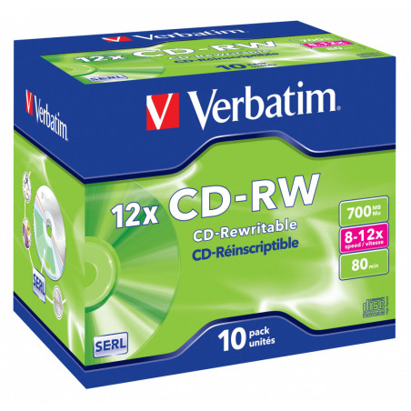 10 CD-RW DATALIFEPLUS 8X-10X 700MB SERIGRAFATO