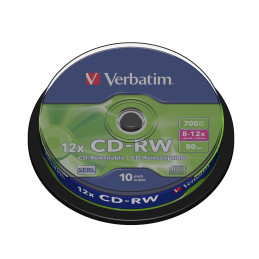 10 CD-RW DATALIFEPLUS 8x-10x 700MB SERIGRAFATO PACK SPINDLE