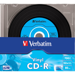 10 CD-R DATALIFEPLUS DATA VINYL SLIM 1X-52X 700 MB AZO COLOUR