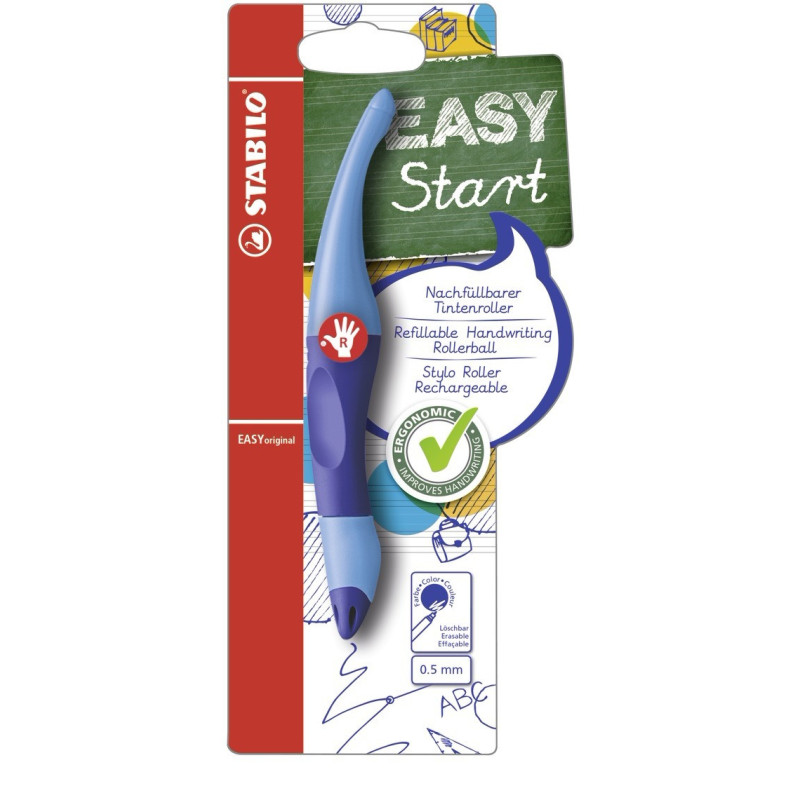 SFEROGRAFICA STABILO EASYORIGINAL PER DESTRIMANI con REFILL BLU