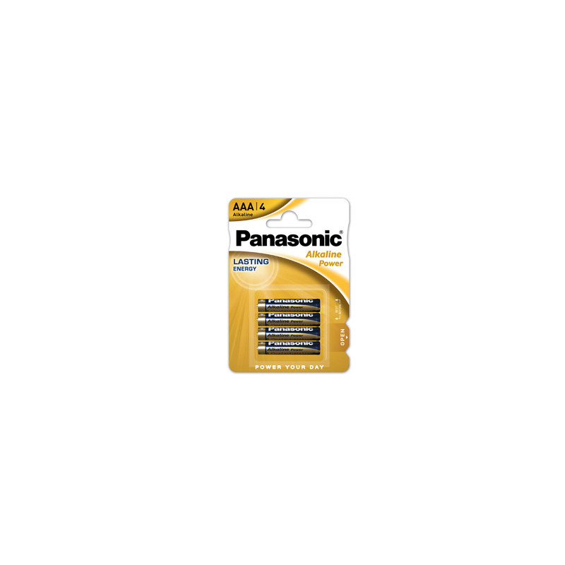 BLISTER 4 PILE MINISTILO ALKALINE AAA 1,5V PANASONIC