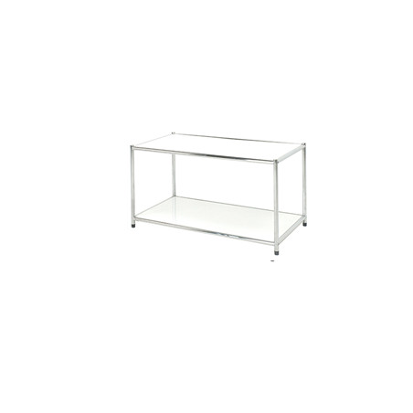 LIBRERIA 2 RIPIANI ACCIAIO/BIANCO 80x40cm - H40,5cm Easy System