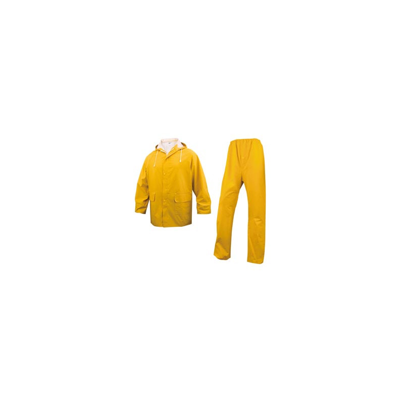 COMPLETO IMPERMEABILE EN304 Tg. L giallo (giacca+pantalone)